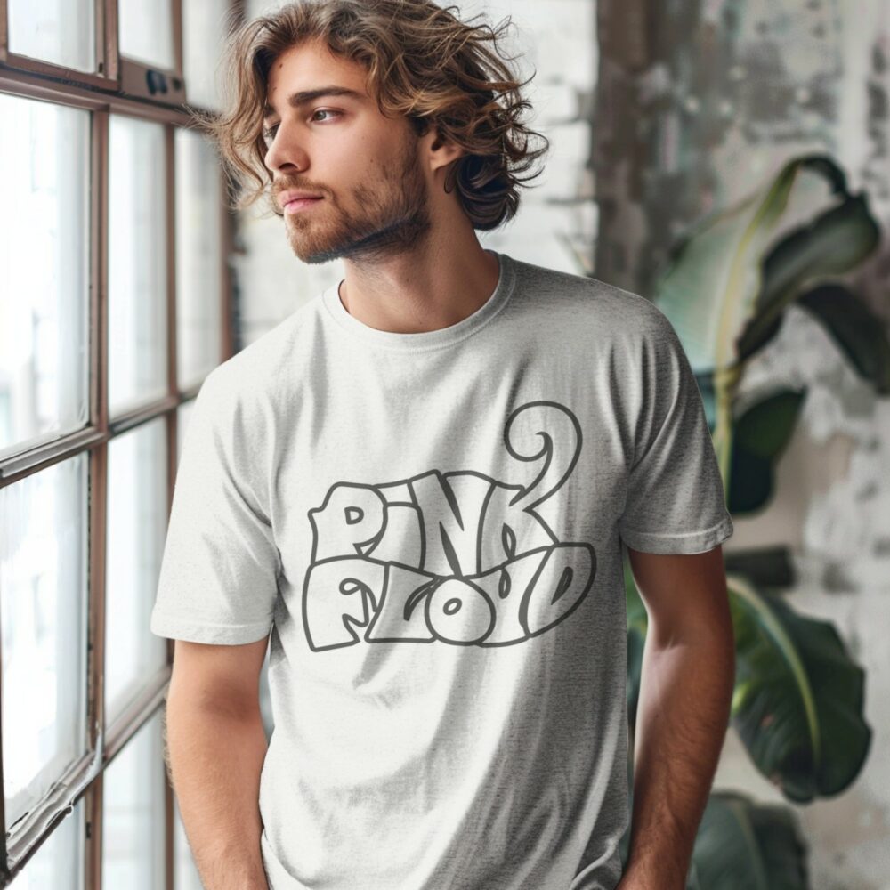 T-shirt Homme Pink Floyd avec un design de Pink Floyd Wavy blanc