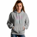 Sweat-shirt à capuche Femme ACDC avec un design de ACDC Contour rose bleu