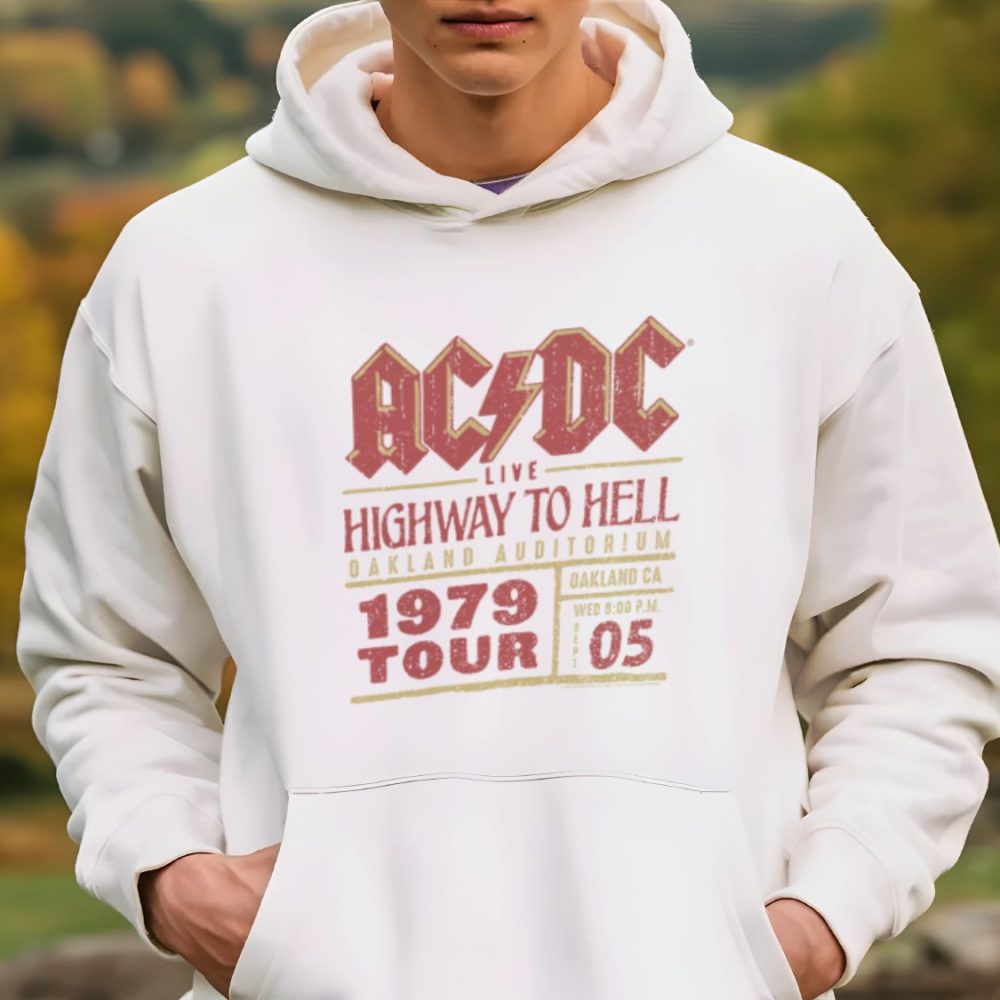 Sweat-shirt à capuche Homme ACDC avec un design de ACDC Highway to Hell