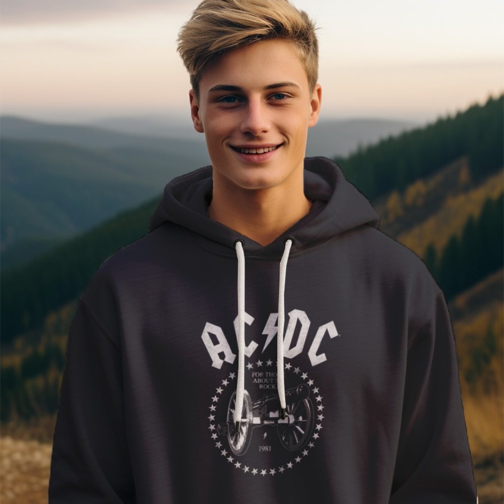 Sweat-shirt à capuche Homme ACDC avec un design de ACDC Canon
