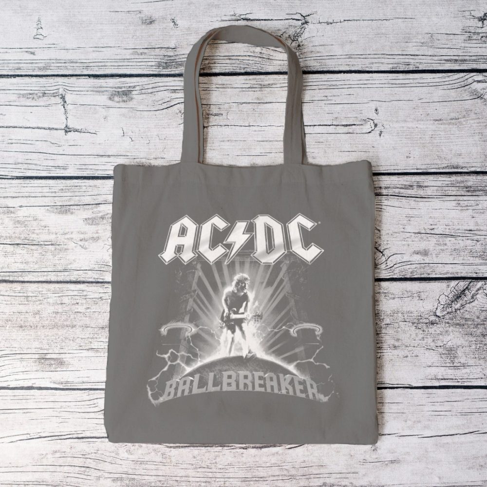 Tote bag coton bio ACDC avec un design de ACDC BallBreaker