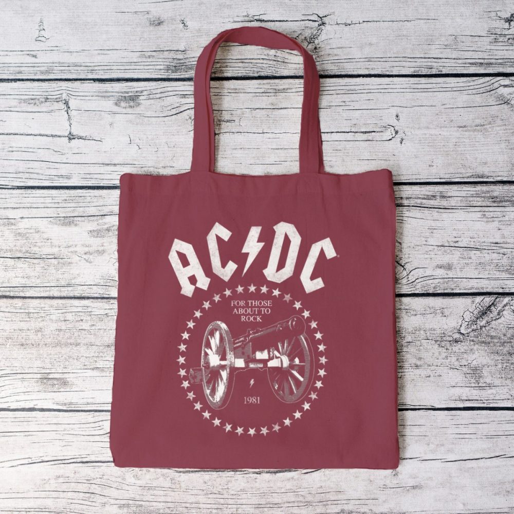 Tote bag coton bio ACDC avec un design de ACDC Canon