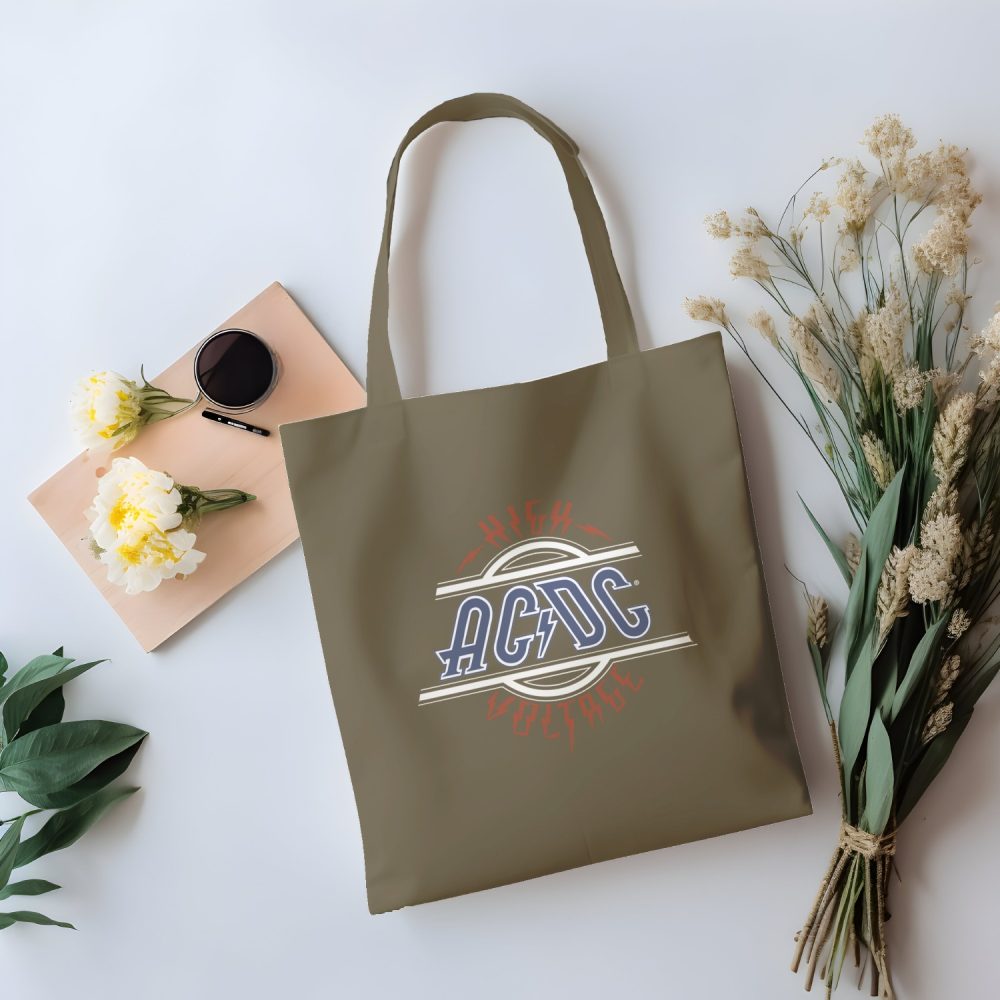Tote bag coton bio ACDC avec un design de ACDC High Voltage