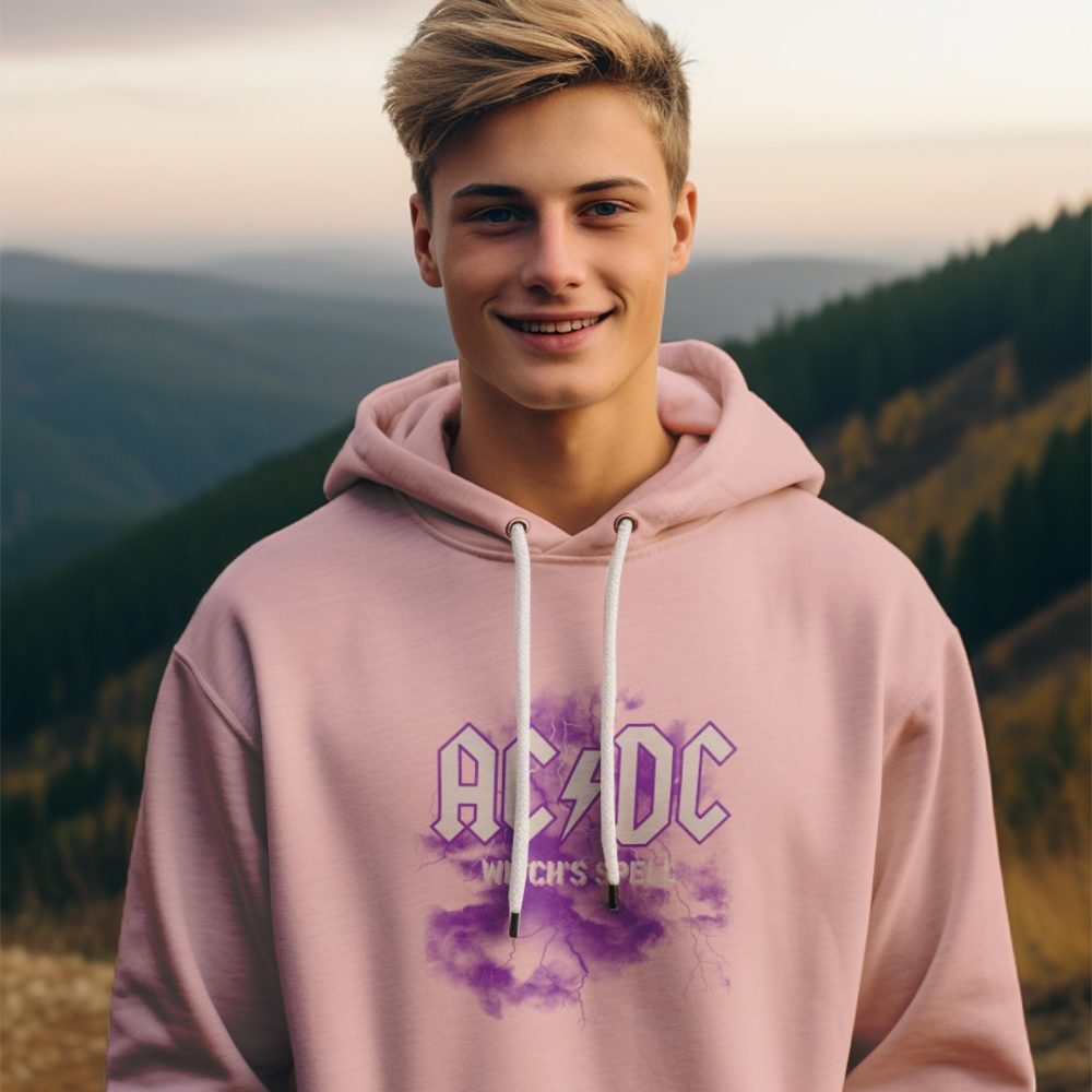 Pull à capuche Enfant ACDC avec un design de ACDC Witch's Spell