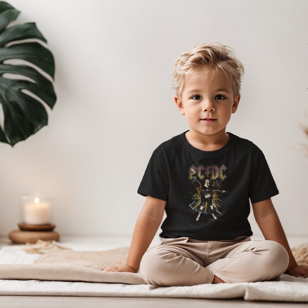 T-shirt Enfant ACDC avec un design de ACDC Rock clair