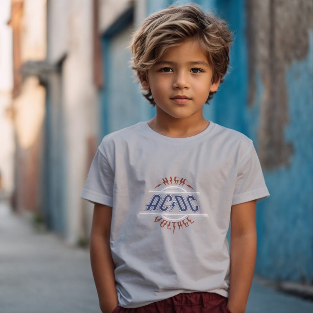 T-shirt Enfant ACDC avec un design de ACDC High Voltage
