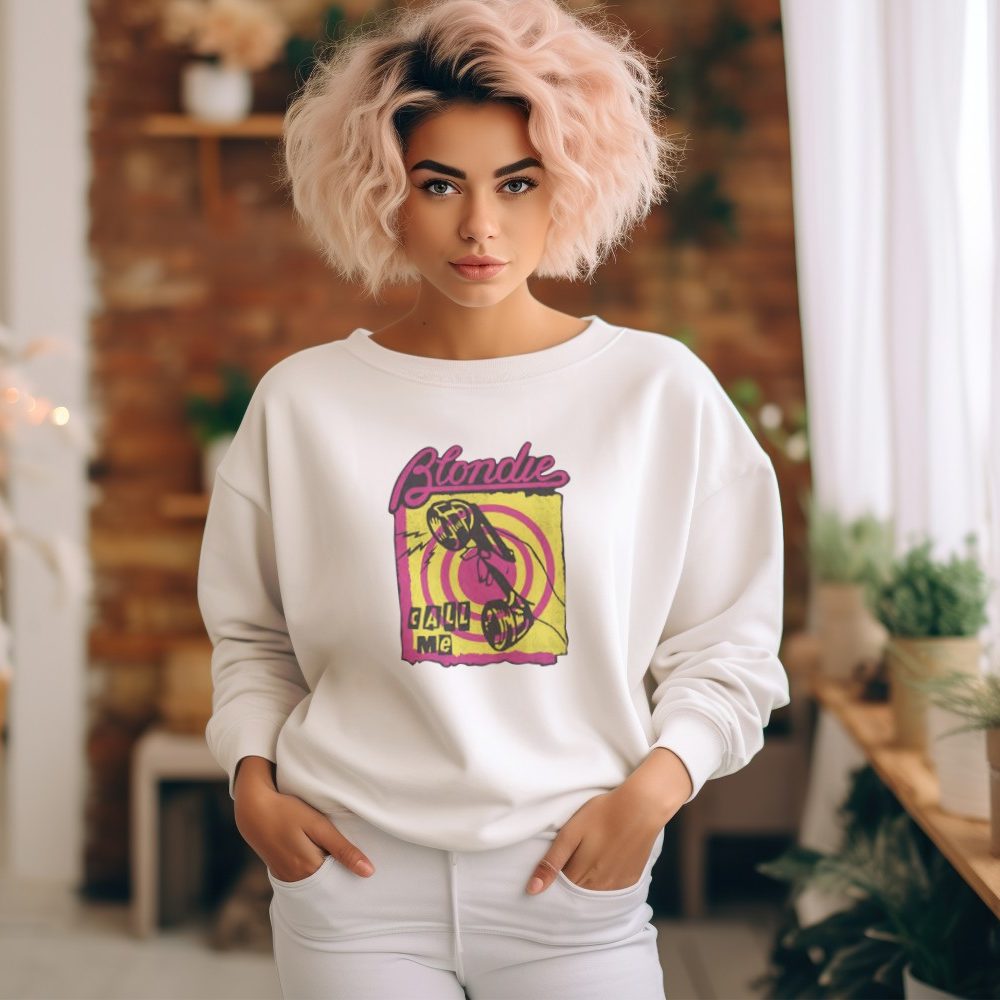 Sweat oversize coton bio Femme Blondie avec un design de Blondie Call Me