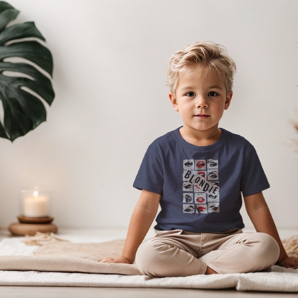 T-shirt coton bio Bébé Blondie avec un design de Blondie noir