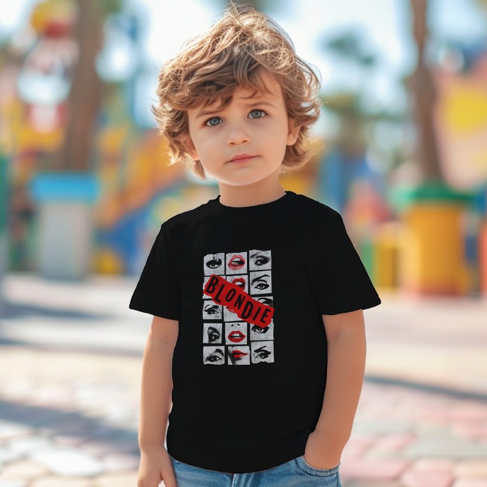 T-shirt coton bio Bébé Blondie avec un design de Blondie blanc