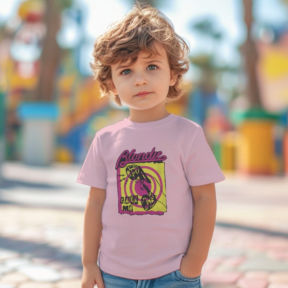 T-shirt coton bio Bébé Blondie avec un design de Blondie Call Me