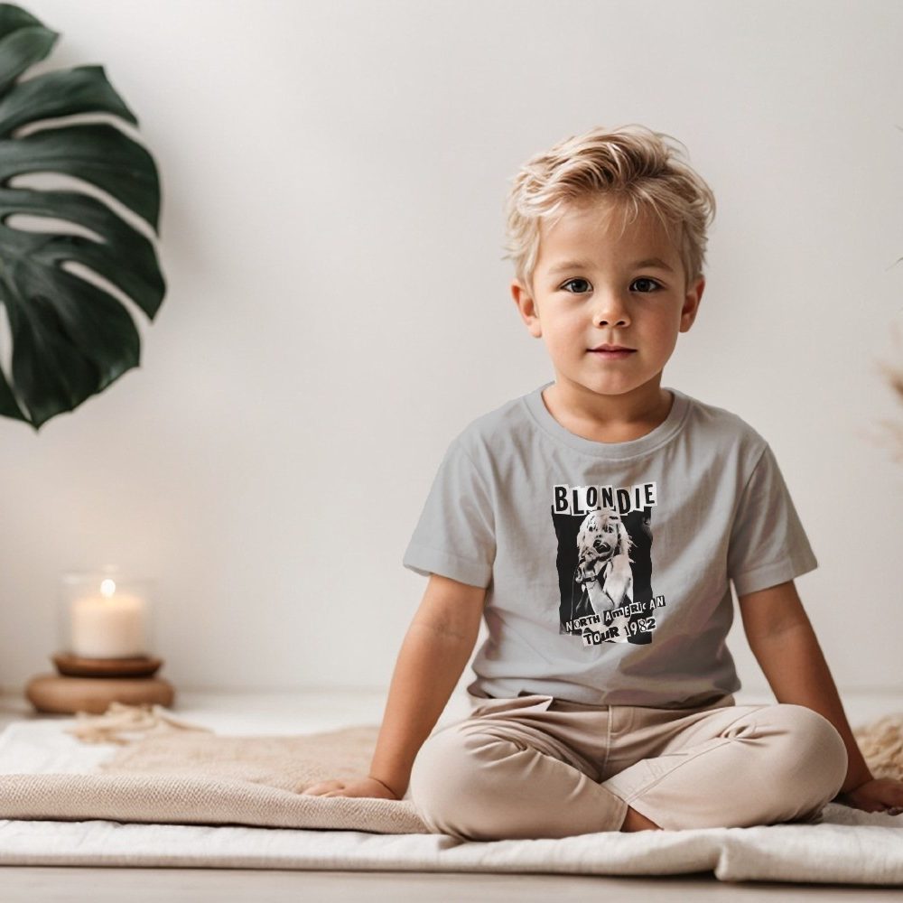 T-shirt coton bio Bébé Blondie avec un design de Blondie 1982