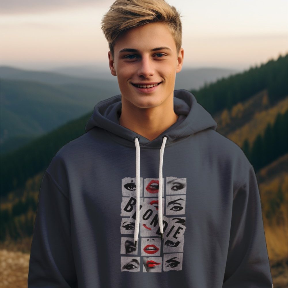 Pull à capuche Enfant Blondie avec un design de Blondie noir