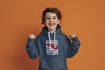 Pull à capuche Enfant Blondie avec un design de Blondie blanc