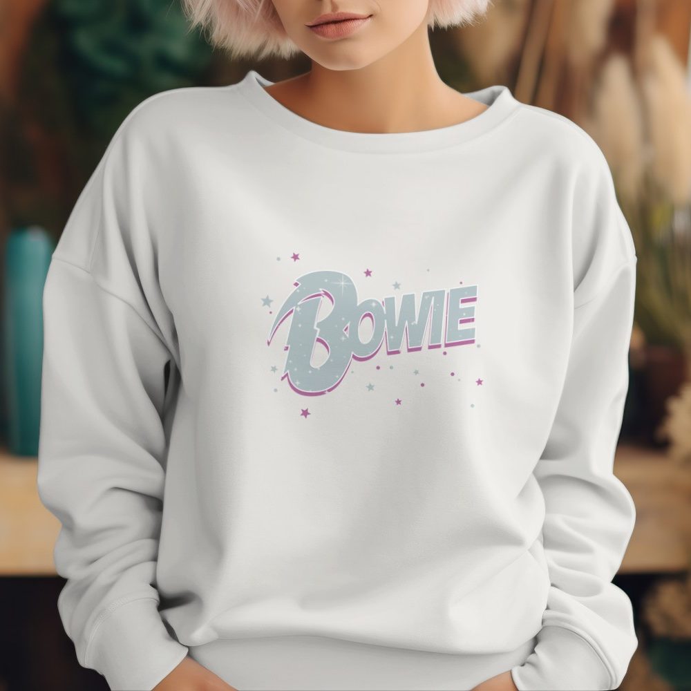 Sweat oversize coton bio Femme Bowie avec un design de Bowie Star