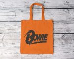 Tote bag coton bio Bowie avec un design de Bowie noir