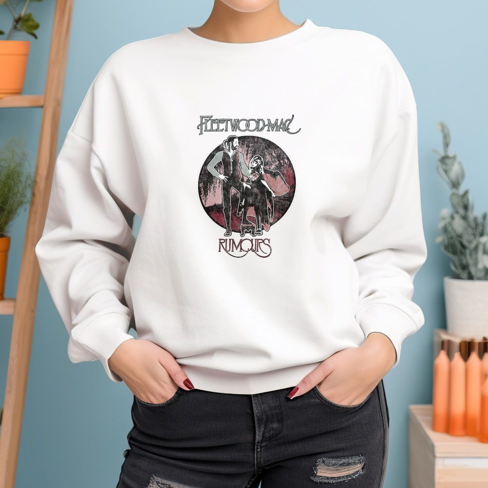Sweat oversize coton bio Femme Fleetwood Mac avec un design de Fleetwood Mac Rumours noir