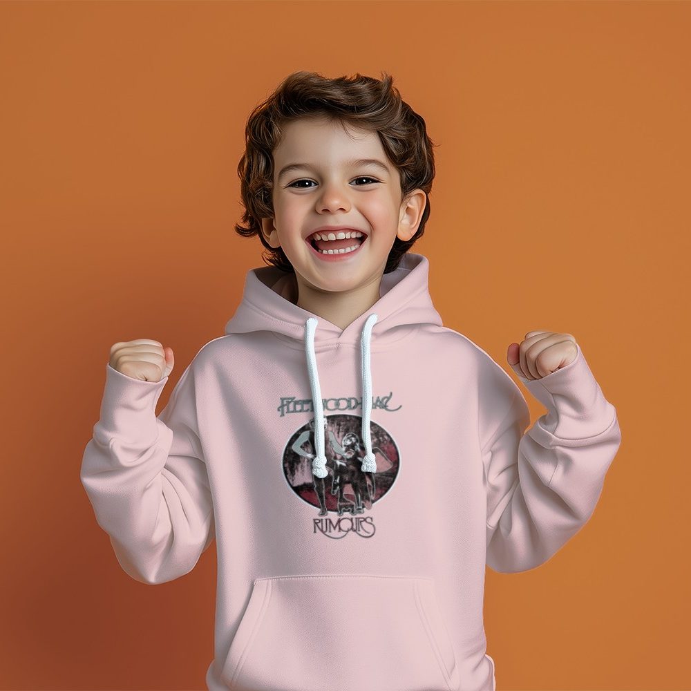 Pull à capuche Enfant Fleetwood Mac avec un design de Fleetwood Mac Rumours noir