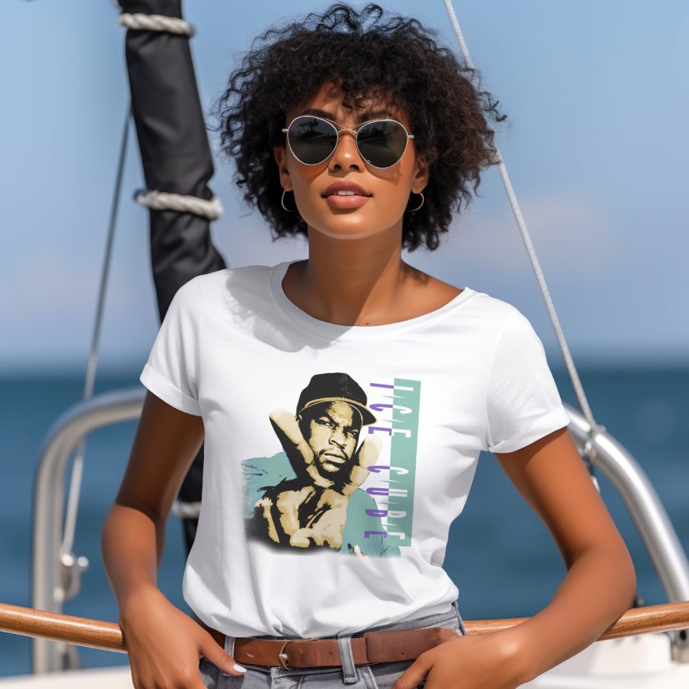 T-shirt Femme Ice Cube avec un design de Ice Cube Peace color