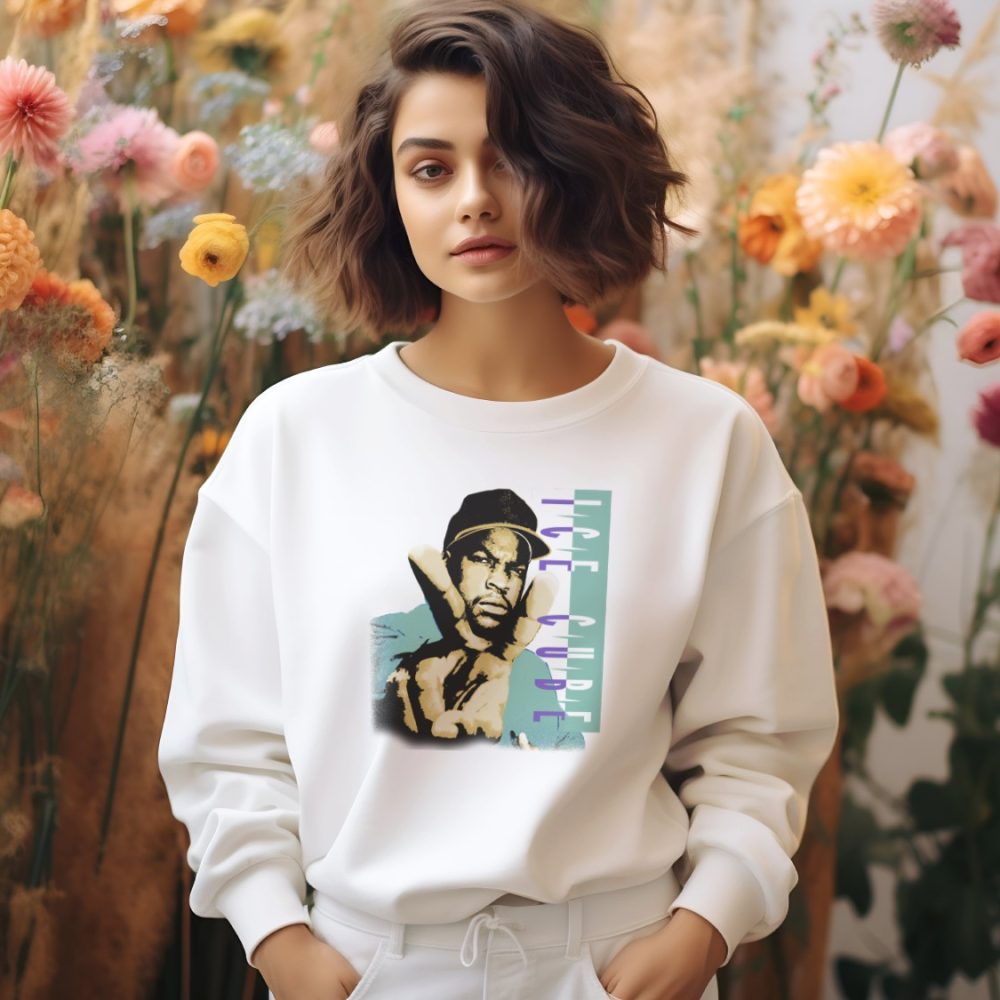 Sweat oversize coton bio Femme Ice Cube avec un design de Ice Cube Peace color