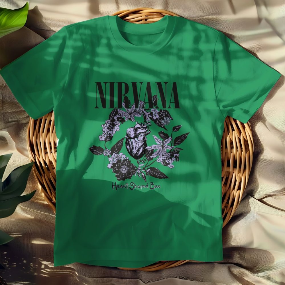 T-shirt Femme Nirvana avec un design de Nirvana Heart-Shaped Box