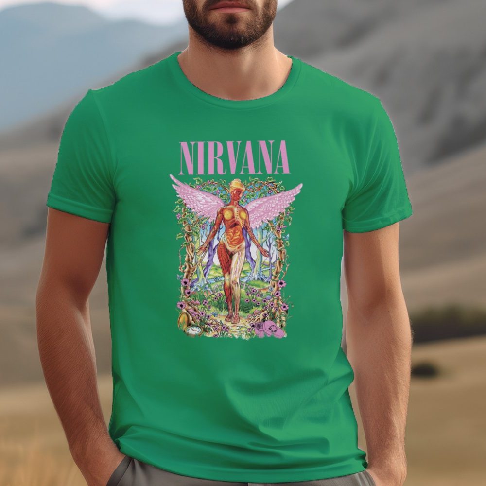 T-shirt Homme Nirvana avec un design de Nirvana In Utero couleurs