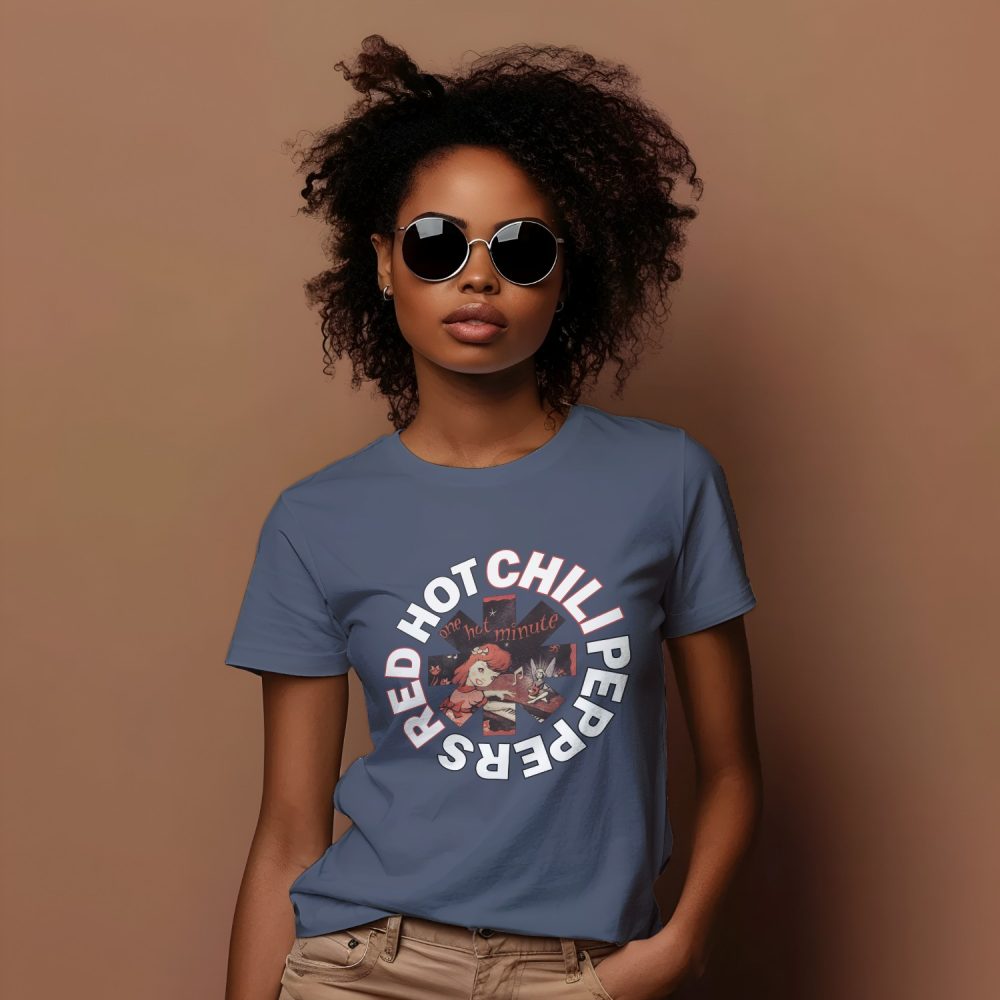 T-shirt Femme Red Hot Chili Peppers avec un design de RHCP One Hot Minute
