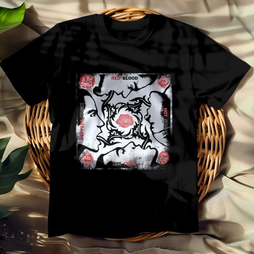 T-shirt Femme Red Hot Chili Peppers avec un design de RHCP Red Blood