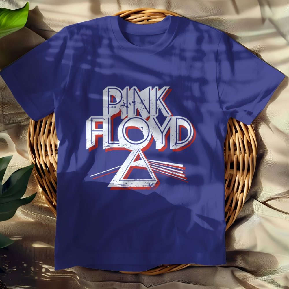 T-shirt Femme Pink Floyd avec un design de Pink Floyd Triangle blanc