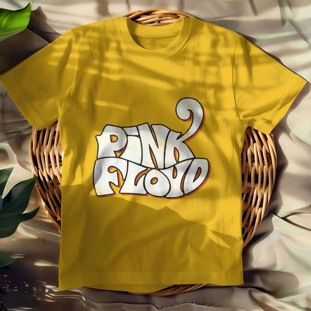 T-shirt Femme Pink Floyd avec un design de Pink Floyd Wavy Used blanc rouge