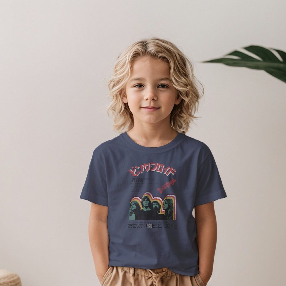 T-shirt Enfant Pink Floyd avec un design de Pink Floyd Japon vert