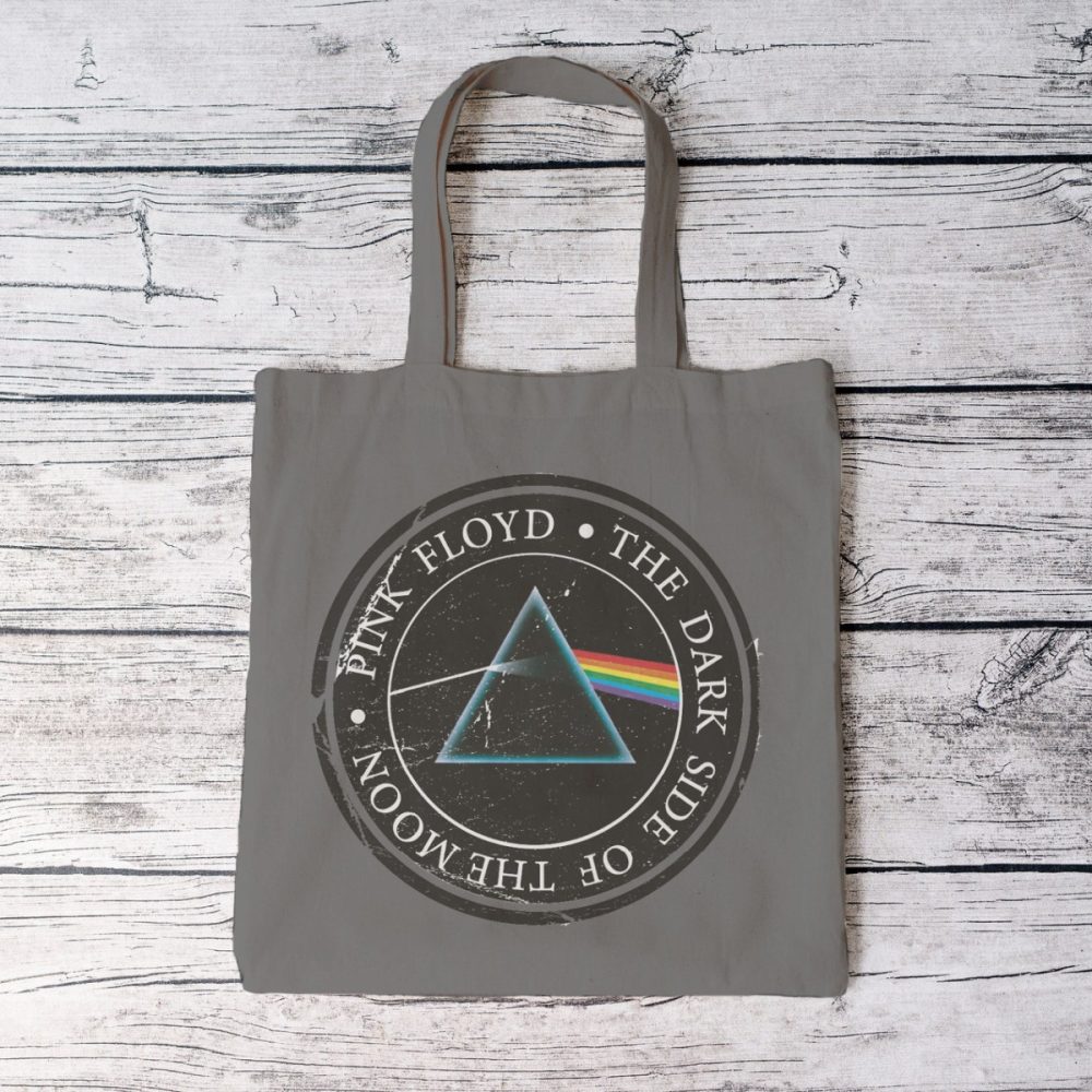 Tote bag coton bio Miskoo PINK FLOYD Homme/Femme avec un design de Pink Floyd Triangle couleurs