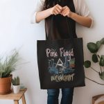 Tote bag coton bio Pink Floyd avec un design de Pink Floyd In Concert gris