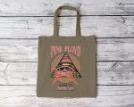 Tote bag coton bio Pink Floyd avec un design de Pink Floyd Fillmore East noir