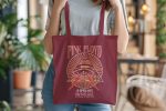 Tote bag coton bio Pink Floyd avec un design de Pink Floyd Fillmore East blanc