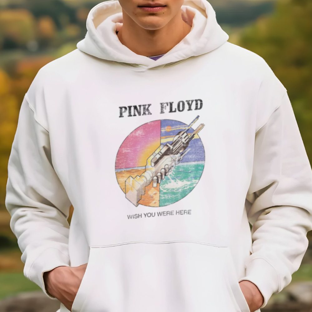 Sweat-shirt à capuche Homme Pink Floyd avec un design de Pink Floyd Wish You Were Here couleurs