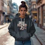 Sweat-shirt à capuche Femme Pink Floyd avec un design de Pink Floyd Triangle blanc