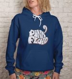 Sweat-shirt à capuche Femme Pink Floyd avec un design de Pink Floyd Wavy Used blanc rouge