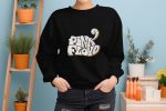 Sweat oversize coton bio Femme Pink Floyd avec un design de Pink Floyd Wavy Used blanc jaune