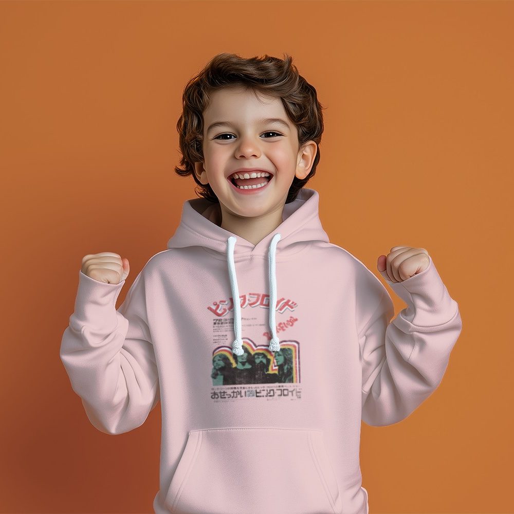 Pull à capuche Enfant Pink Floyd avec un design de Pink Floyd Japon vert
