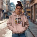 Sweat-shirt à capuche Femme Ramones avec un design de Ramones Flowers