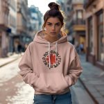 Sweat-shirt à capuche Femme Red Hot Chili Peppers avec un design de RHCP Used noir