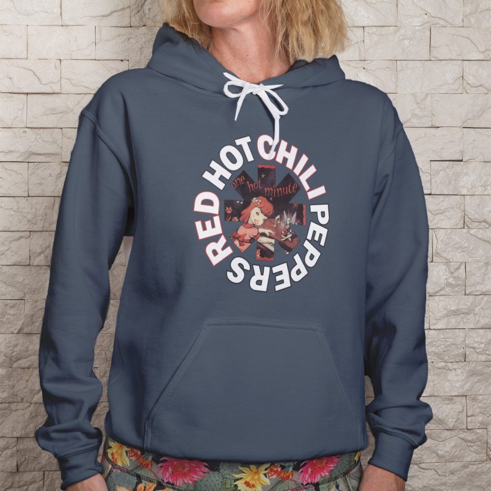 Sweat-shirt à capuche Femme Red Hot Chili Peppers avec un design de RHCP One Hot Minute