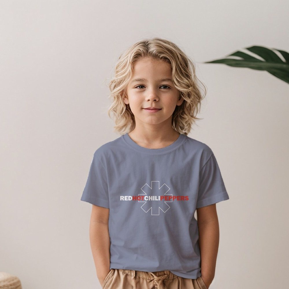 T-shirt Enfant Red Hot Chili Peppers avec un design de RHCP White Line