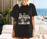 T-shirt oversize coton bio Femme The Beatles avec un design de The Beatles Live blanc