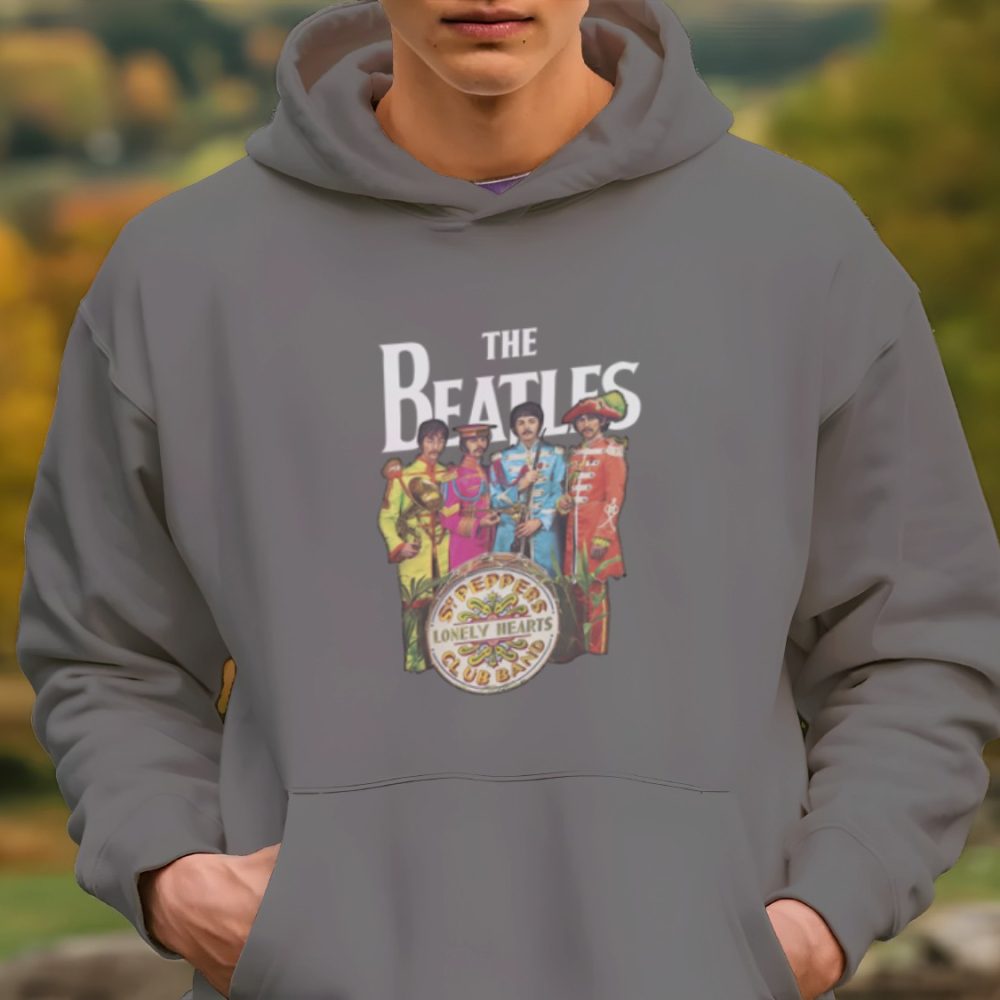Sweat-shirt à capuche Homme The Beatles avec un design de The Beatles Lonely Hearts