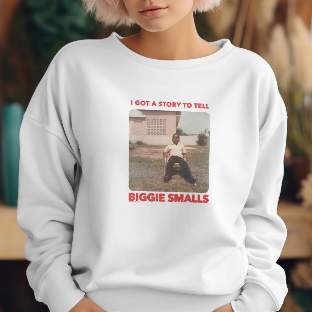 Sweat oversize coton bio Femme The notorious B.I.G avec un design de The Notorious B.I.G. Story To Tell