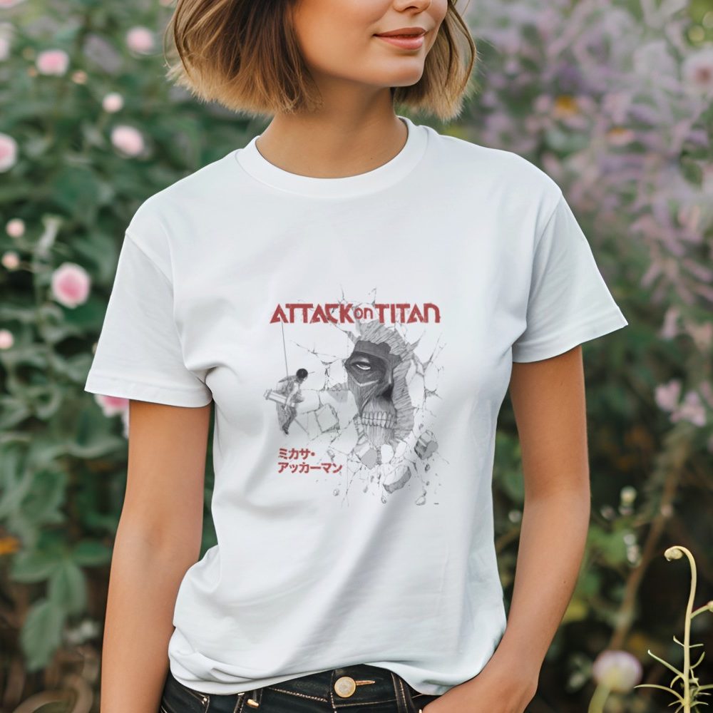 T-shirt Femme Attack On Titan avec un design de Attack On Titan Broken Wall