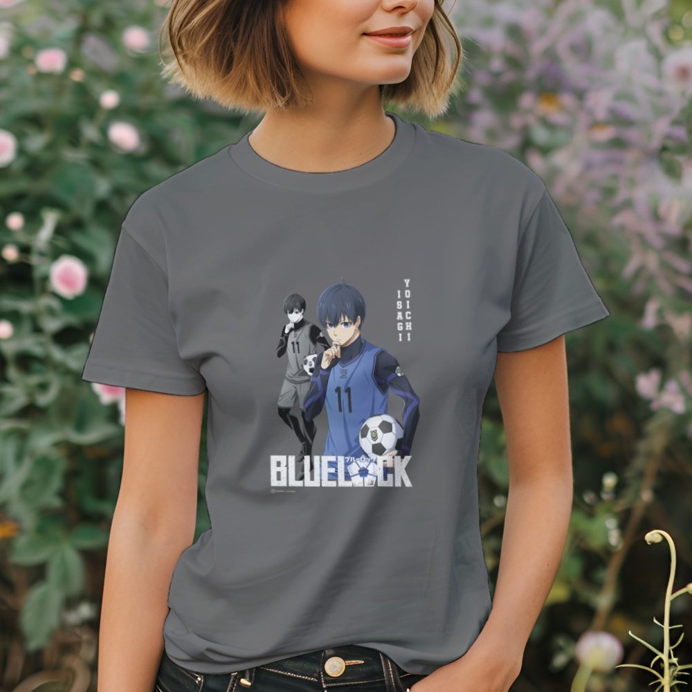 T-shirt Femme Bluelock avec un design de Bluelock Isagi Yoichi 11 blanc