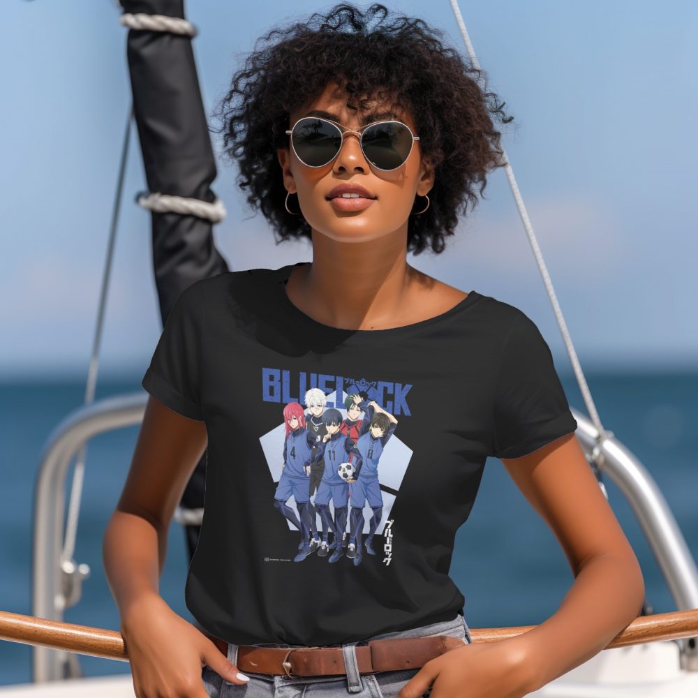 T-shirt Femme Bluelock avec un design de Bluelock Team blanc