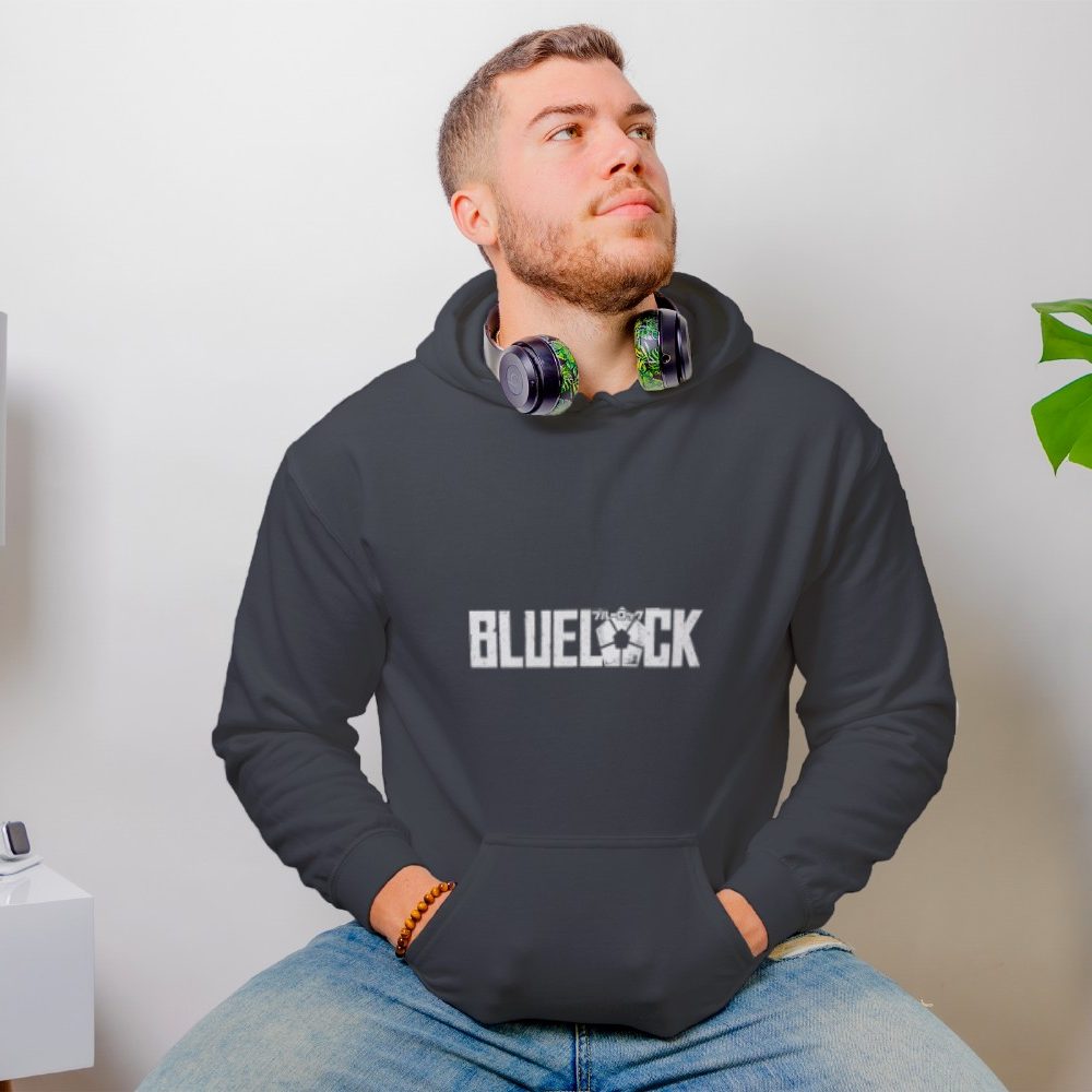 Sweat-shirt à capuche Homme Bluelock avec un design de Bluelock blanc